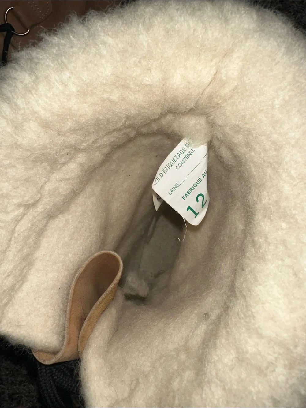 Sorel Tan and Black Shearling-Trim Caribou Boots